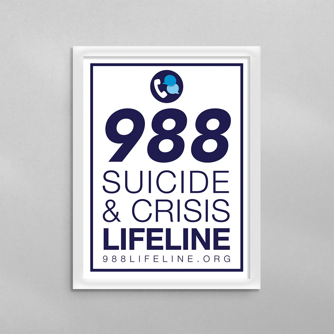 988 Suicide & Crisis Lifeline Poster