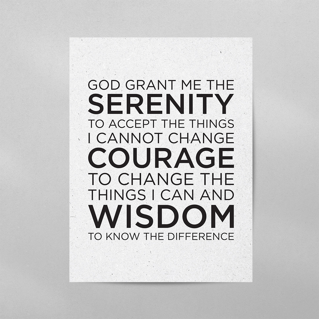 Serenity Prayer Poster
