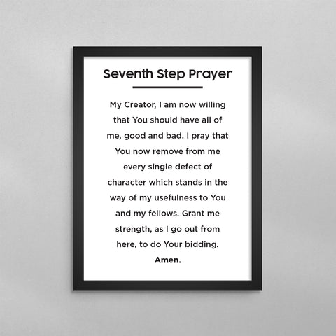 Seventh (7th) Step Prayer Minimal