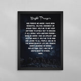 AA Night Prayer Poster