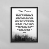 AA Night Prayer Poster