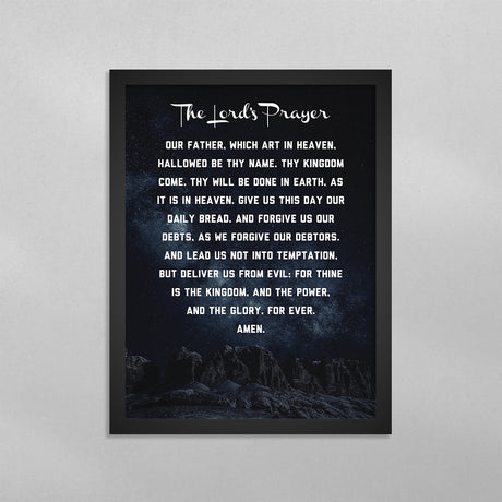 The Lord's Prayer Poster