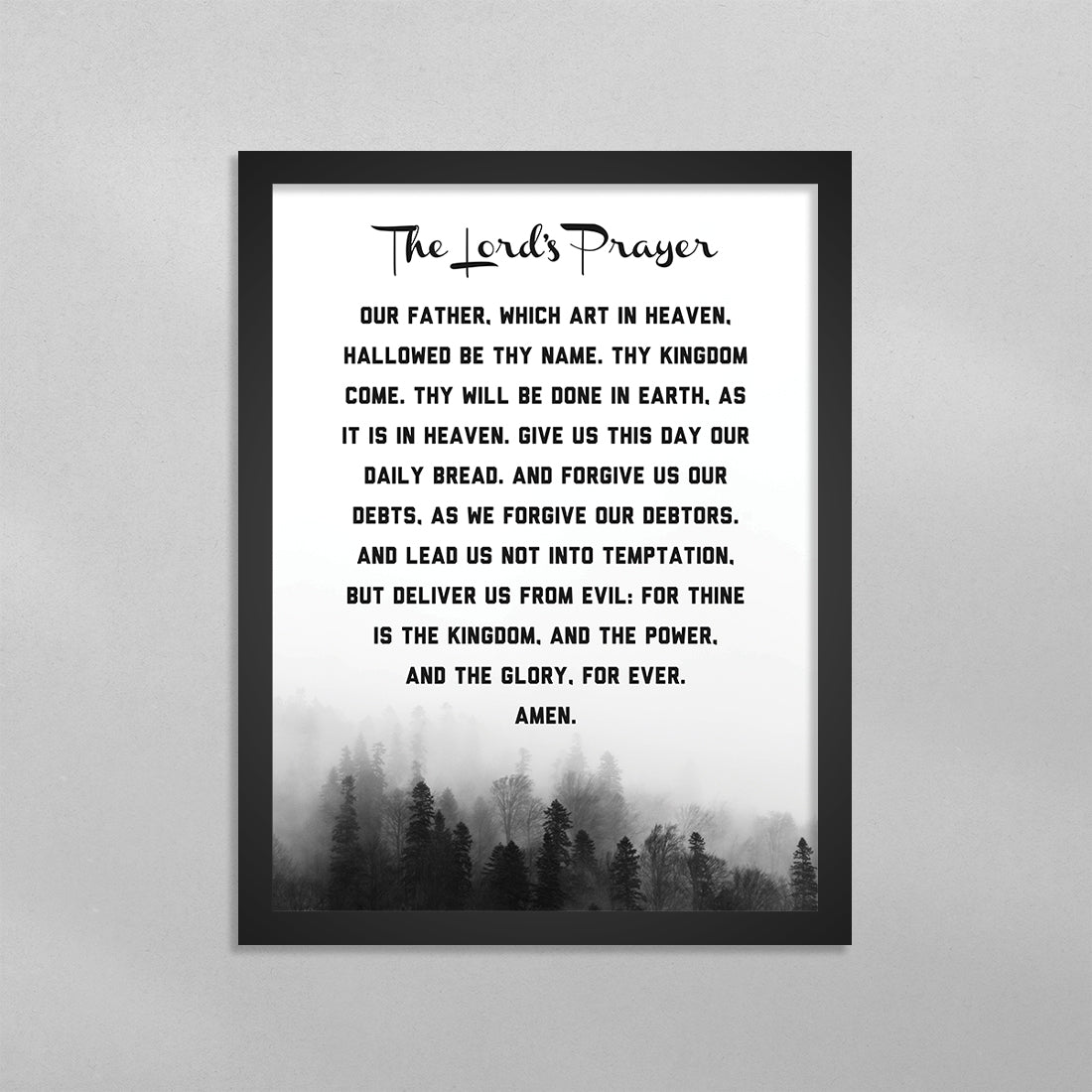 The Lord's Prayer Poster