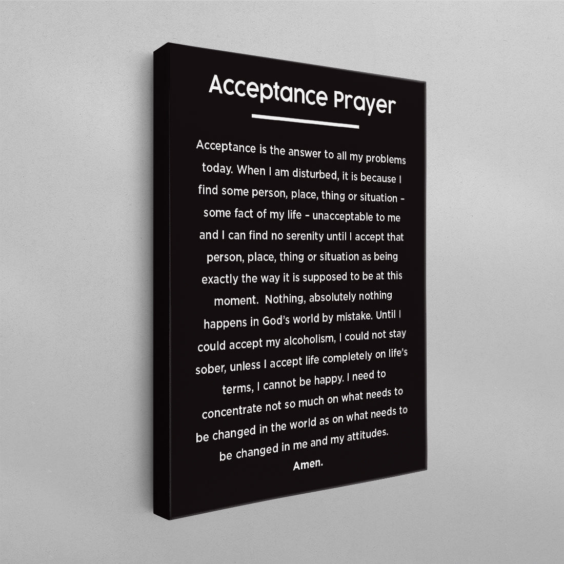 Acceptance Prayer Minimal