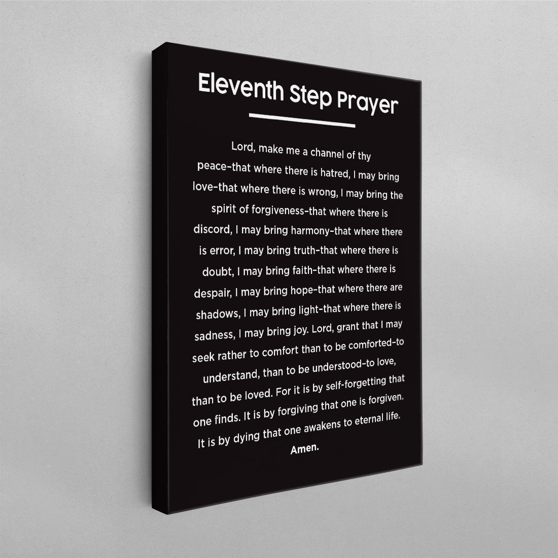 Eleventh (11th) Step Prayer Minimal