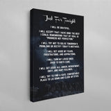AA Just For Tonight Prayer Poster