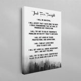 AA Just For Tonight Prayer Poster