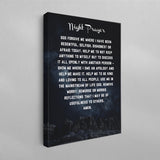 AA Night Prayer Poster