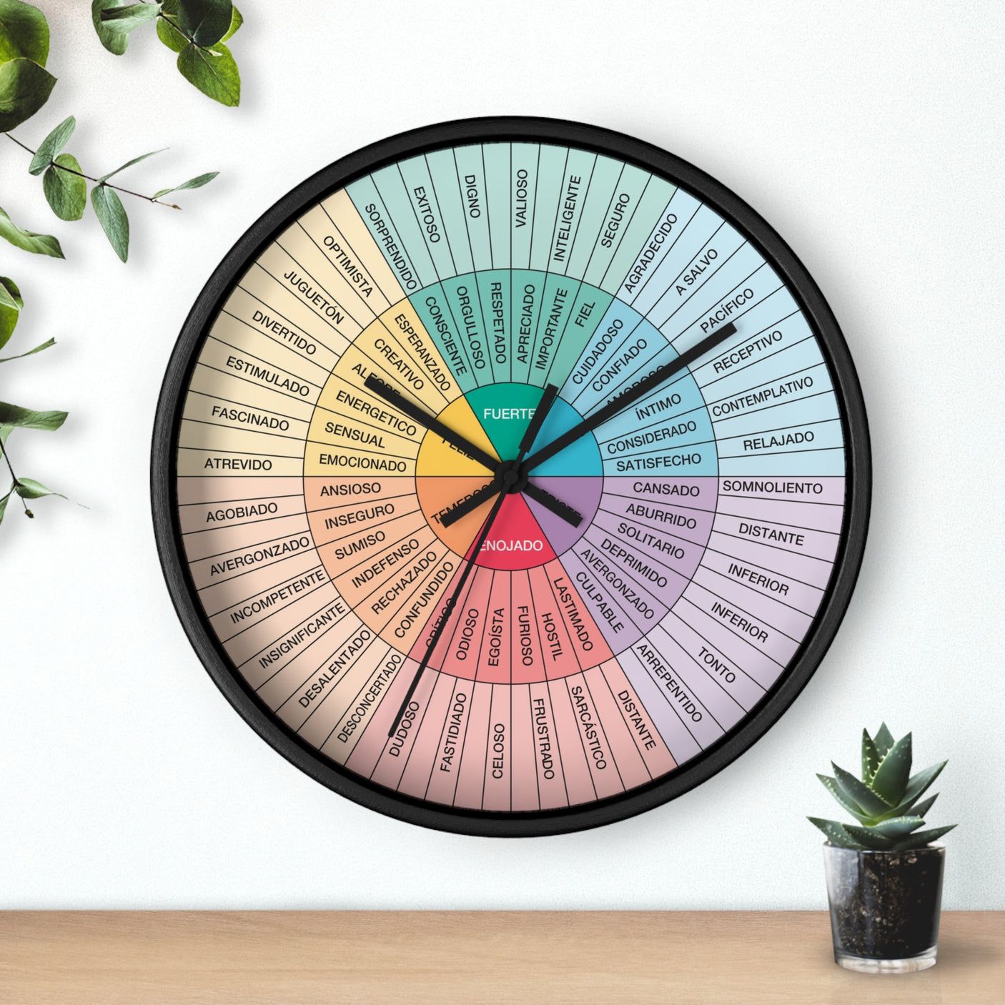 Spanish Feelings Wheel Clock