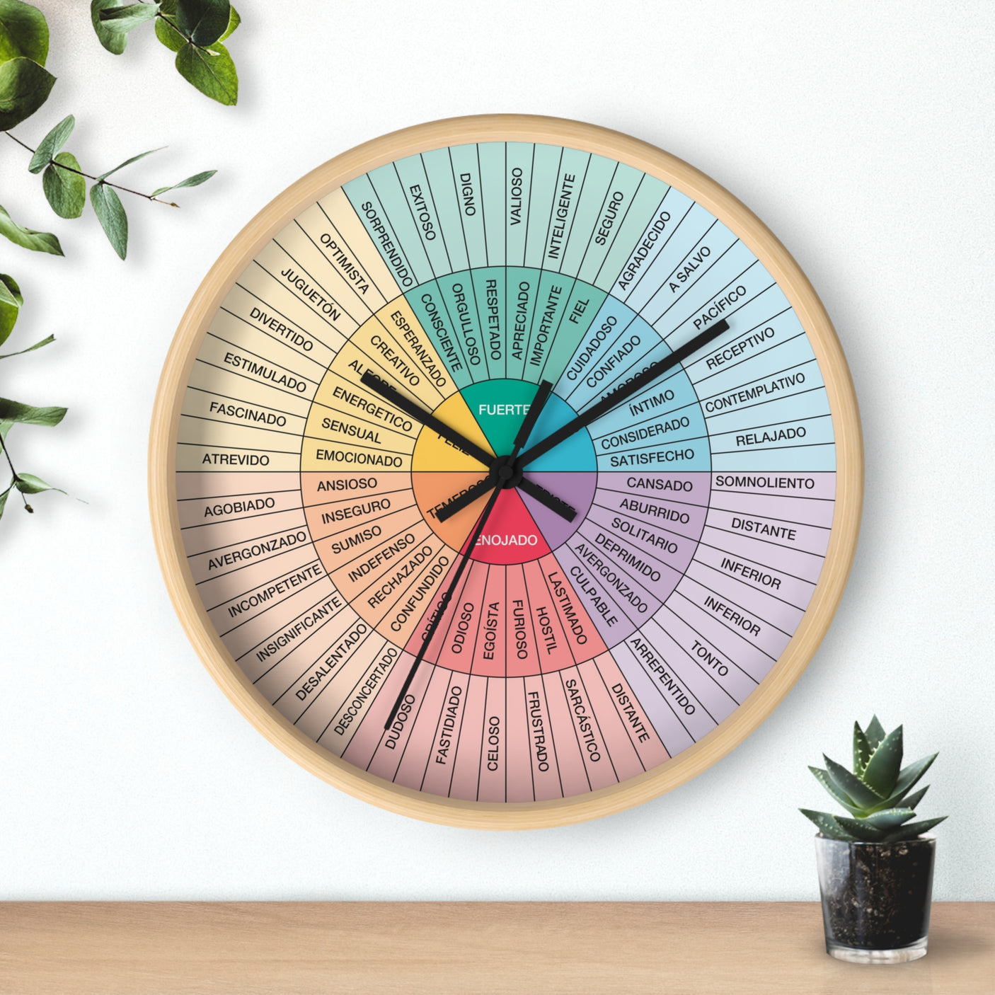 Spanish Feelings Wheel Clock