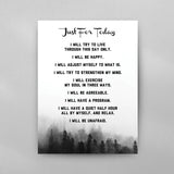 AA Just For Today Prayer Poster