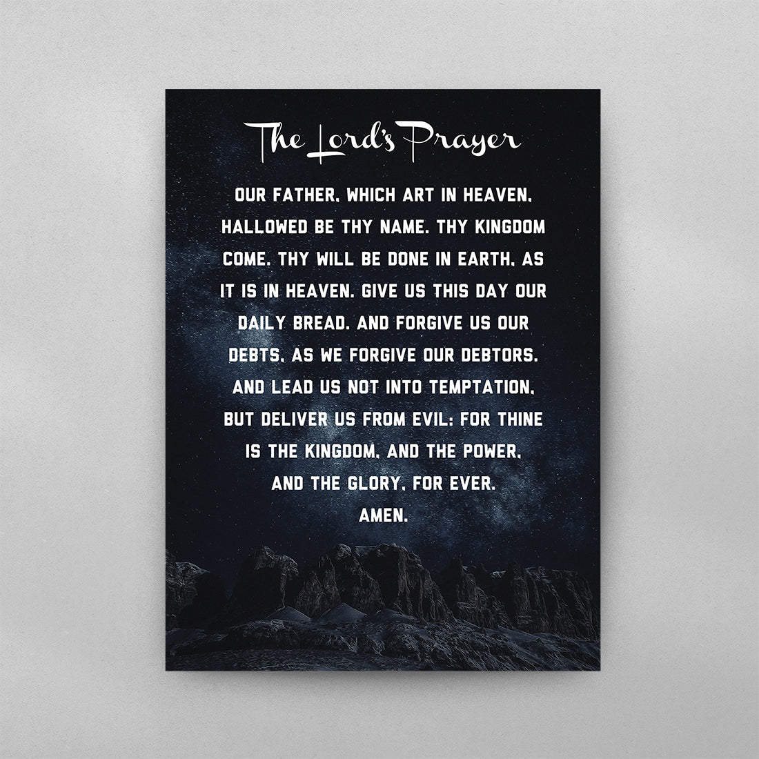 The Lord's Prayer Poster