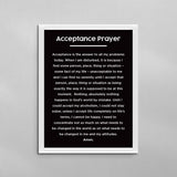 Acceptance Prayer Minimal Poster