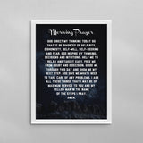 AA Morning Prayer Poster