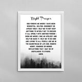 AA Night Prayer Poster