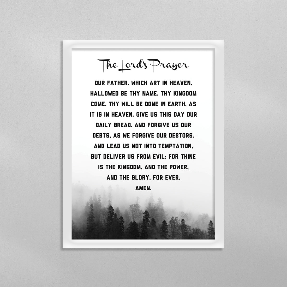 The Lord's Prayer Poster
