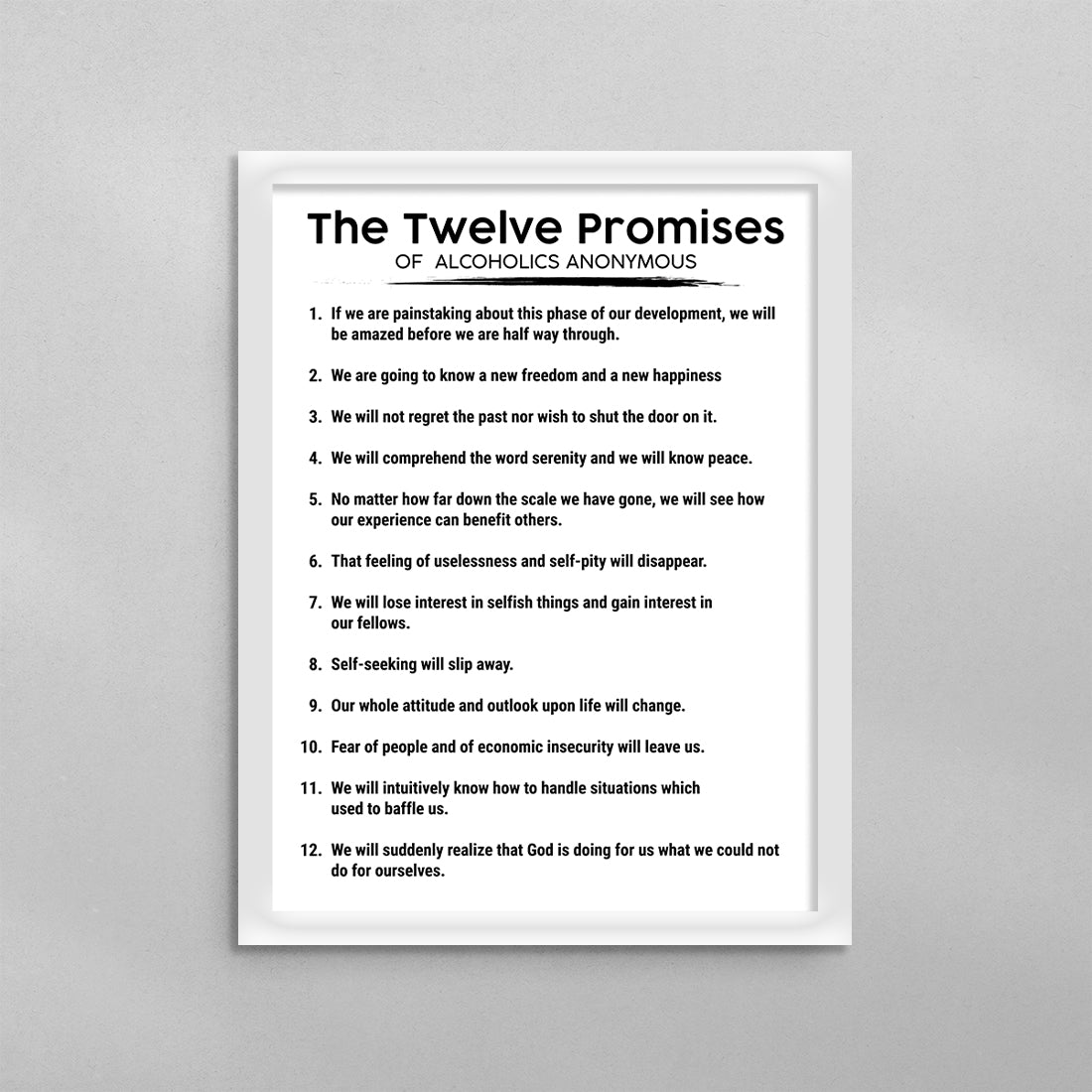 The 12 Promises of AA