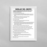 SPANISH Group Rules Poster