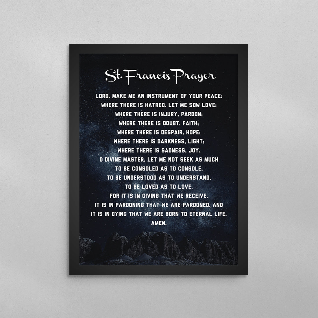 St. Francis Prayer