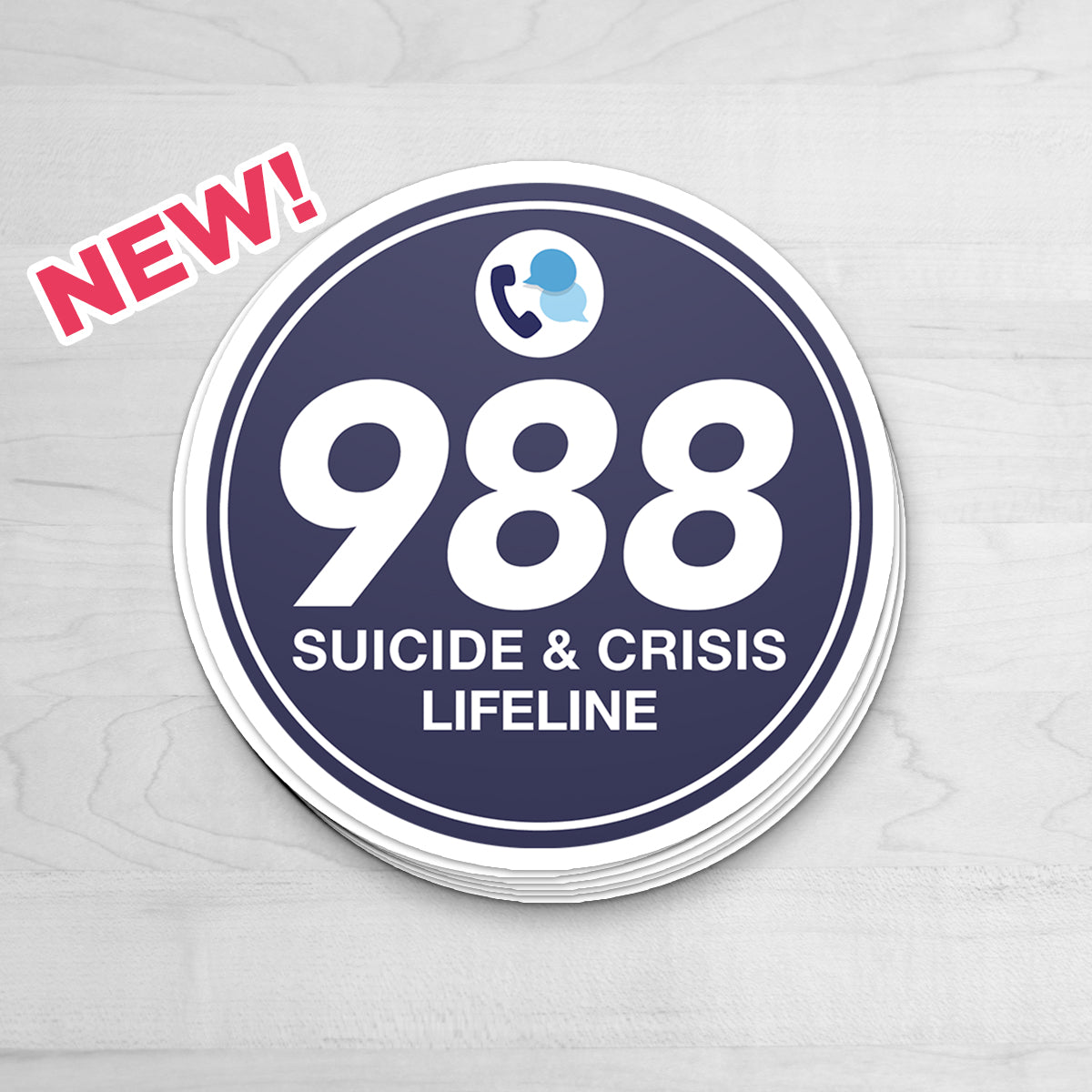 988 Suicide & Crisis Lifeline Sticker