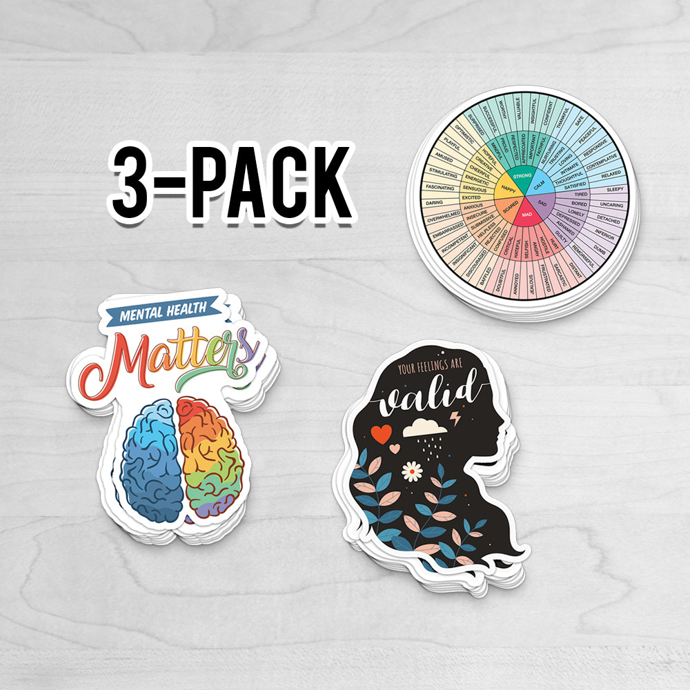 Mental Health Sticker 3-Pack