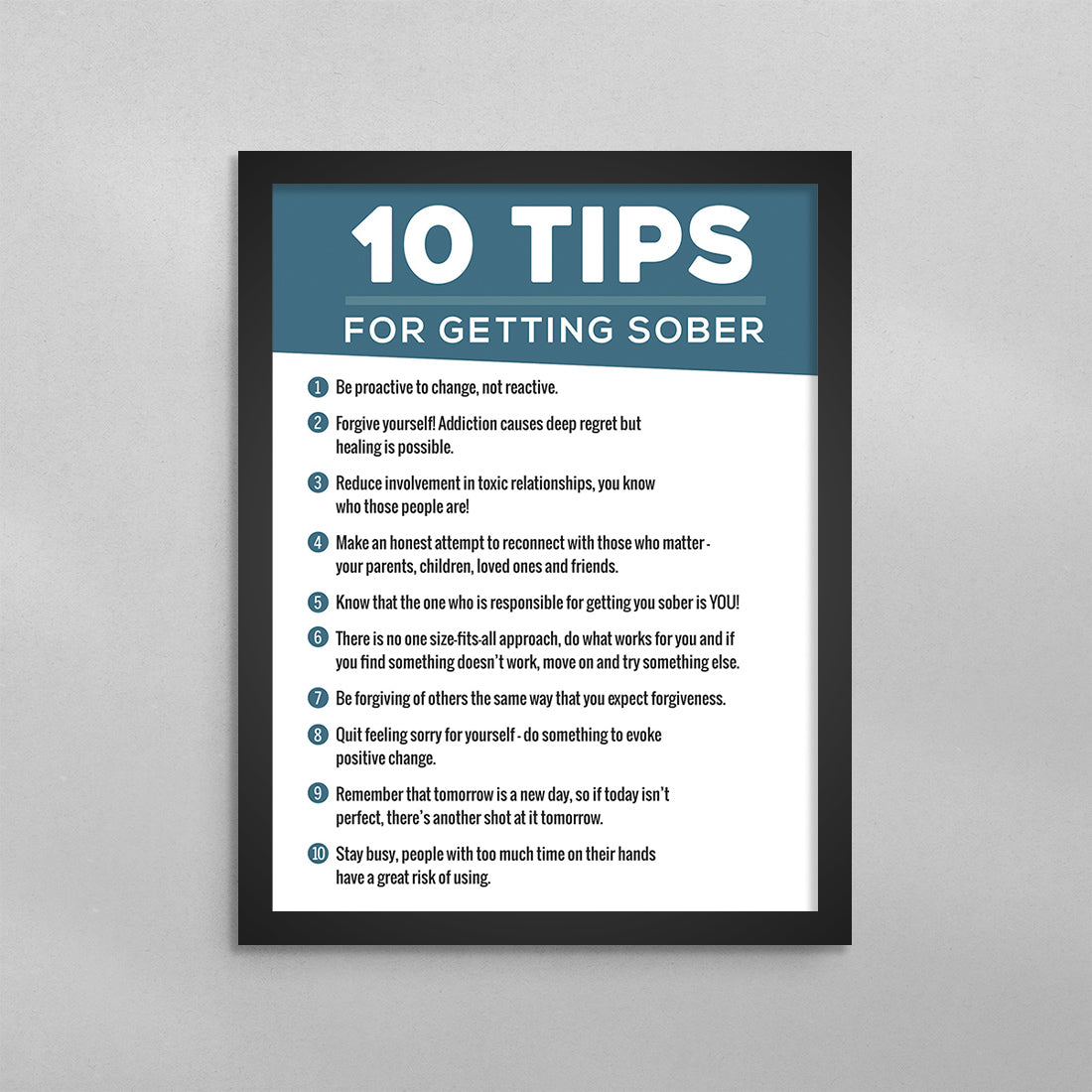 10 Tips for Getting Sober