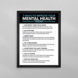 7 Ways To Improve Your Mental Health Poster