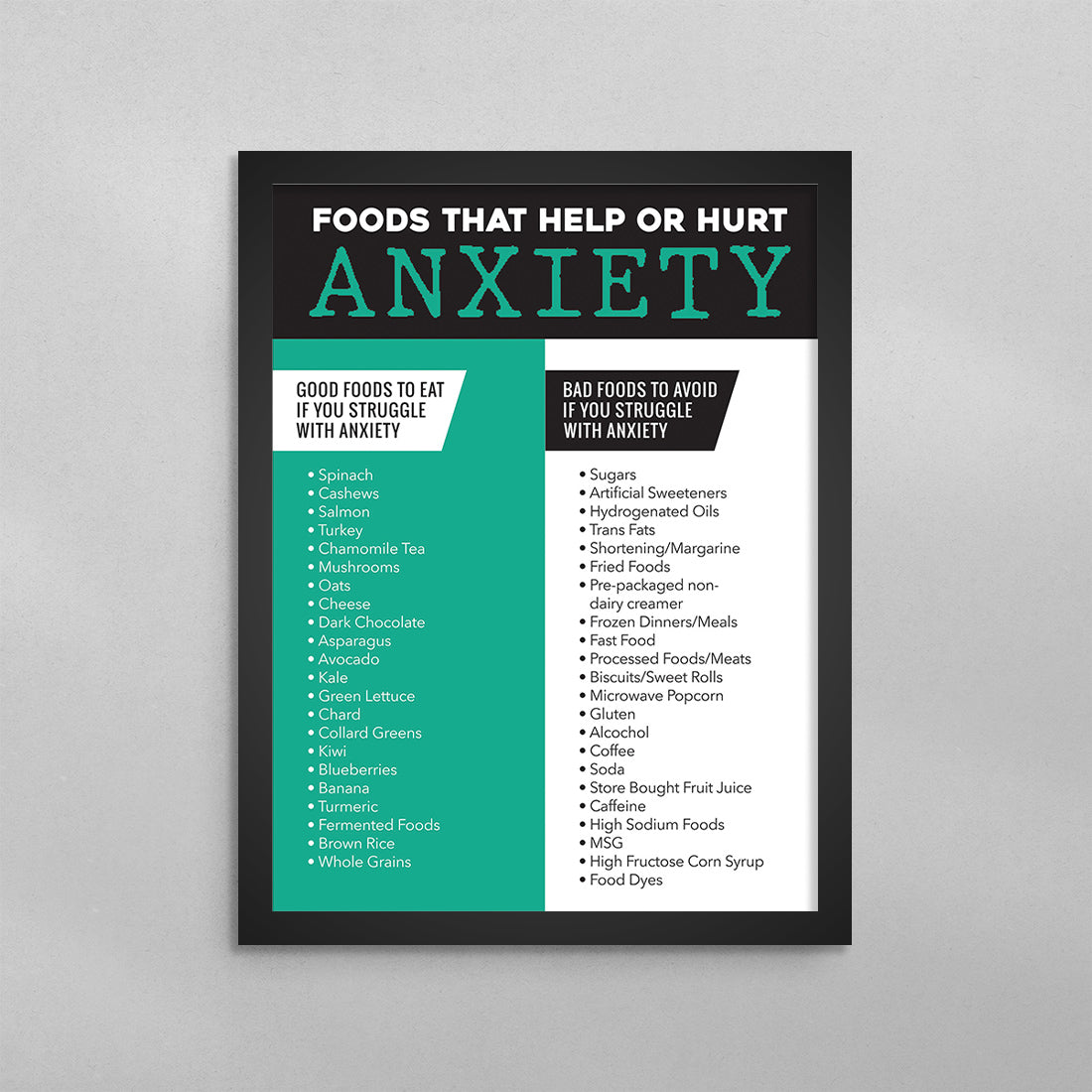 Foods That Help or Hurt Anxiety