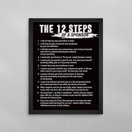 The 12 Steps of a Sponsor