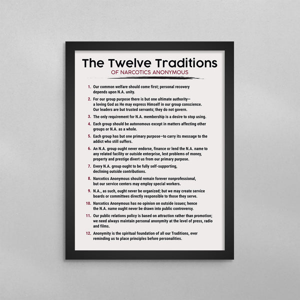 The 12 Traditions of Narcotics Anonymous