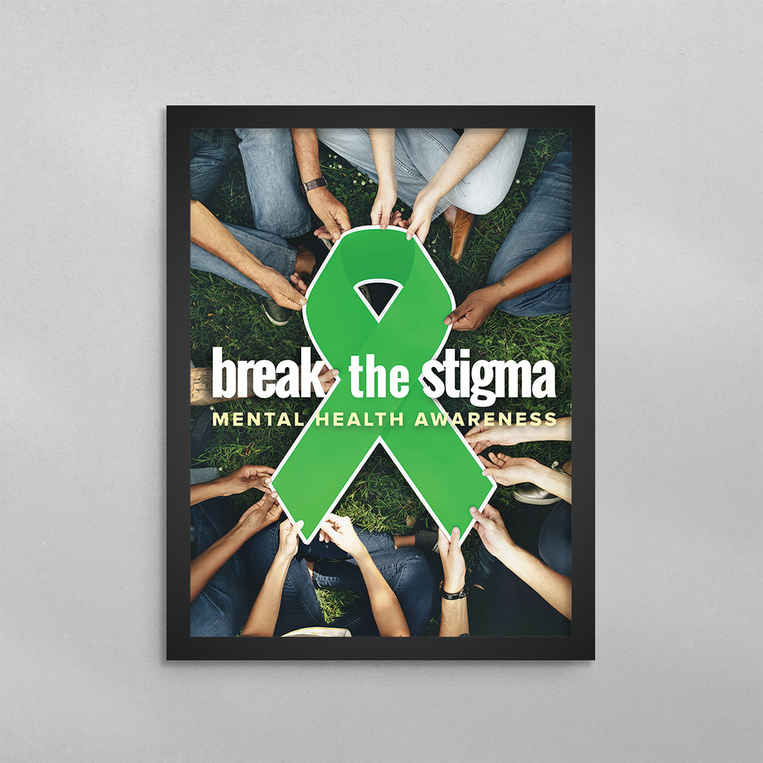 Break The Stigma Poster - Mental Health Awareness Wall Art – HealthyMindArt