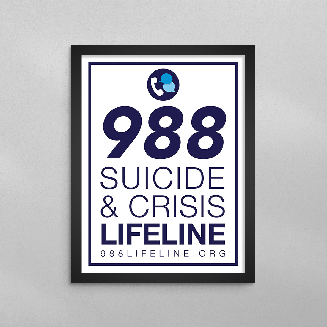988 Suicide & Crisis Lifeline Poster