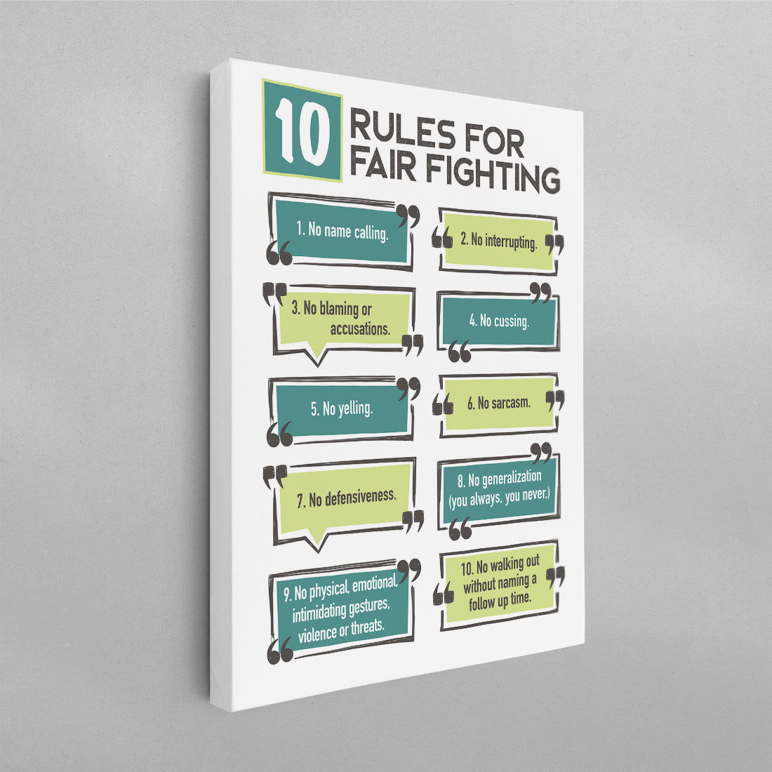 10 Rules for Fair Fighting