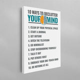 10 Ways to Declutter Your Mind Poster