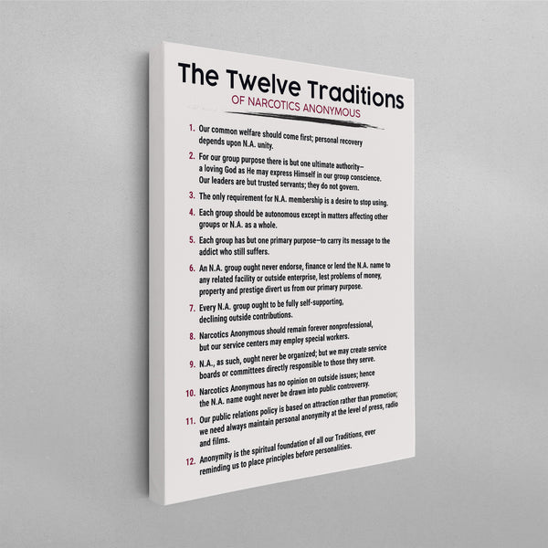 The 12 Traditions of Narcotics Anonymous