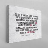 Philippians 4:6-7 Poster for Anxiety