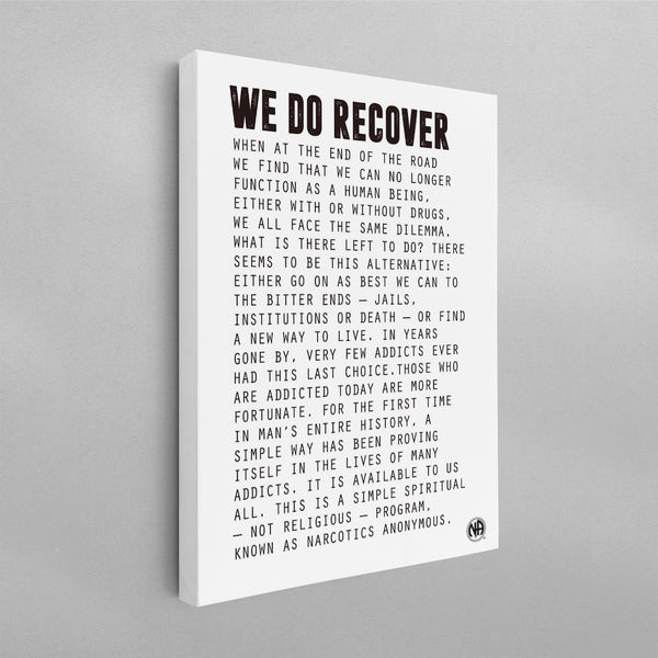 NA Chapter 8 We Do Recover Prayer