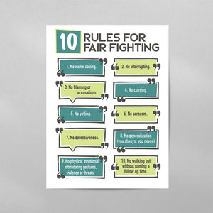 10 Rules for Fair Fighting