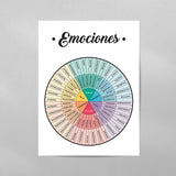 SPANISH Rueda de Emociones Feelings Wheel with Quote