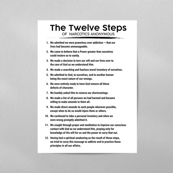 The 12 Steps of Narcotics Anonymous