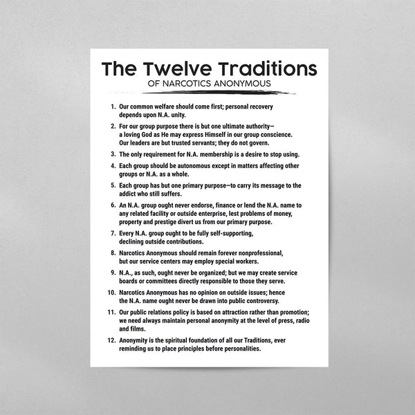 The 12 Traditions of Narcotics Anonymous