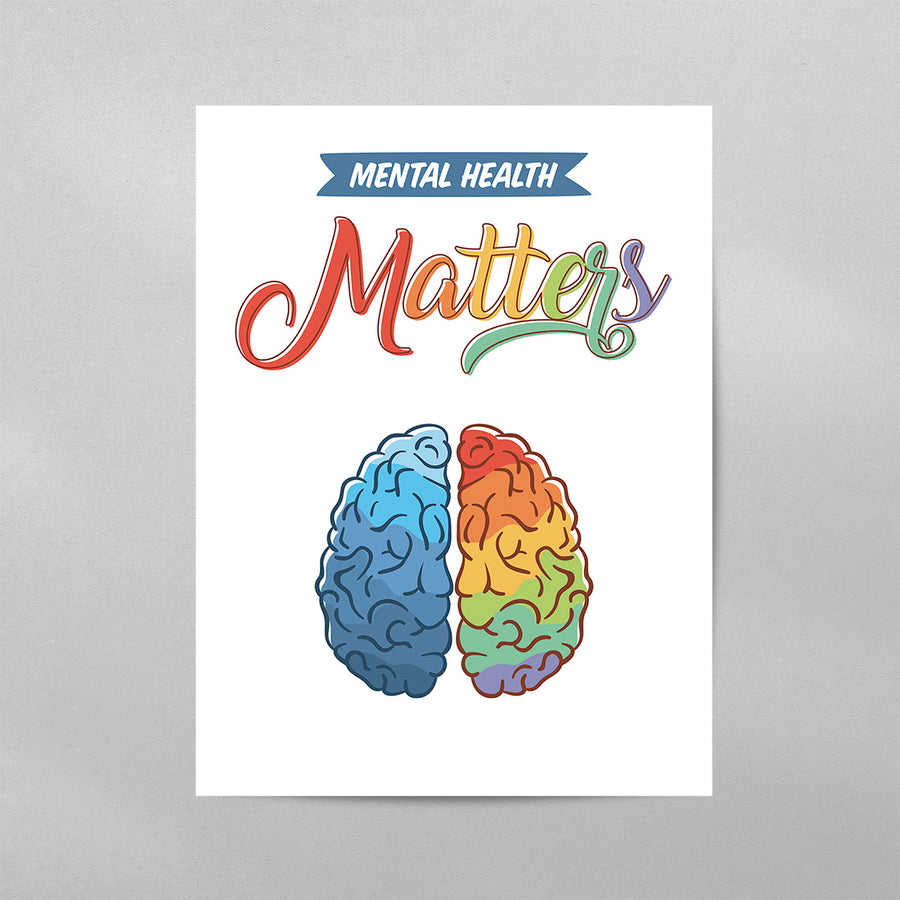 Mental Health Matters, Set of 2 Poster Prints, Minimalist Art, Home Wall  Decor