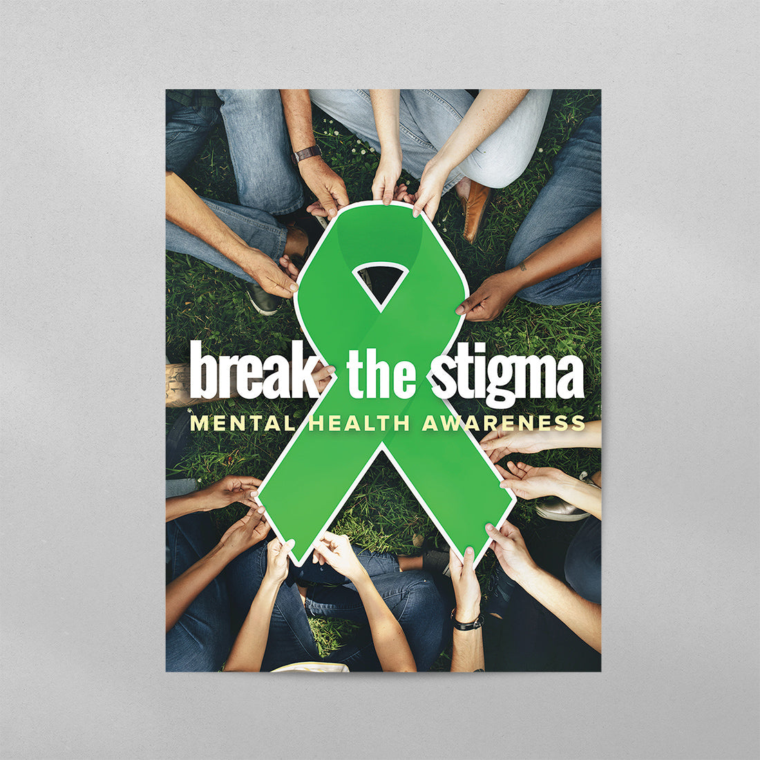 Break the Stigma Poster - Mental Health Awareness Wall Art – HealthyMindArt