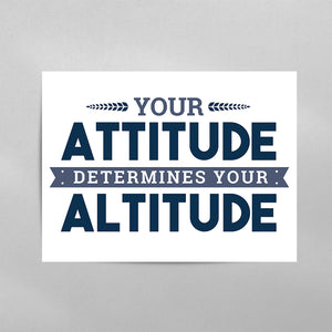 Your Attitude Determines Your Altitude