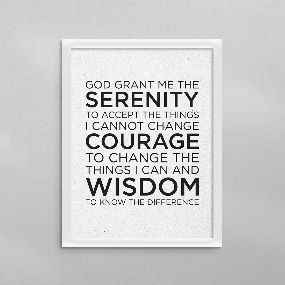 Serenity Prayer