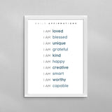 Daily Affirmations Poster