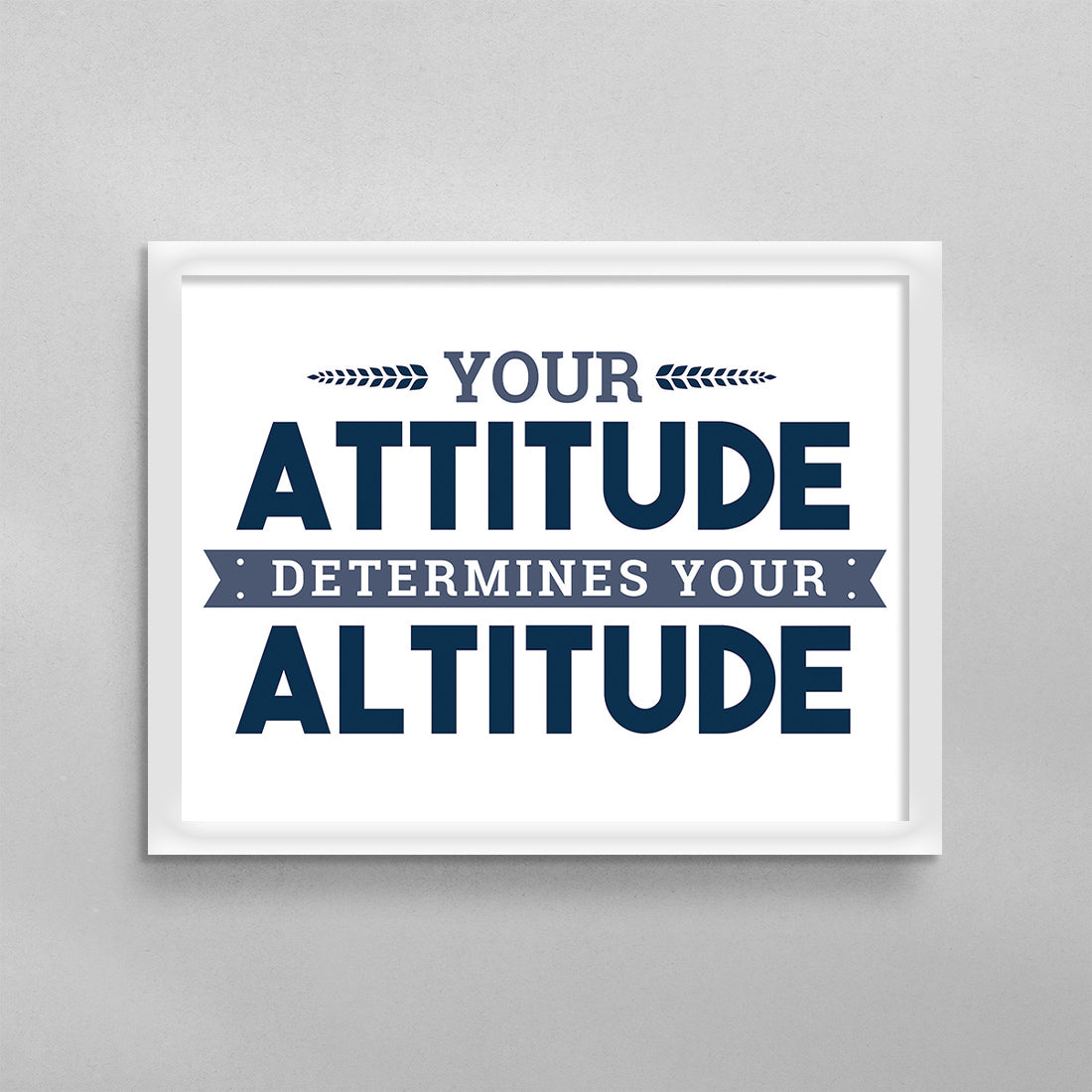 Your Attitude Determines Your Altitude