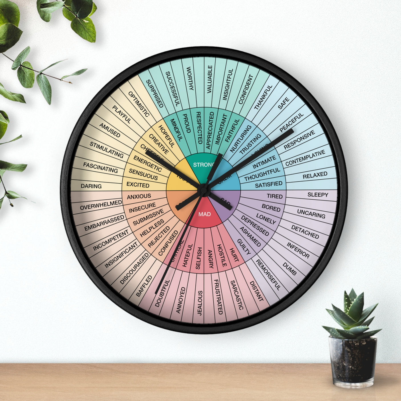 Feelings Wheel Clock