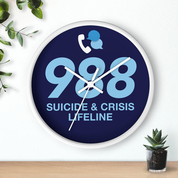 988 Suicide & Crisis Lifeline Clock