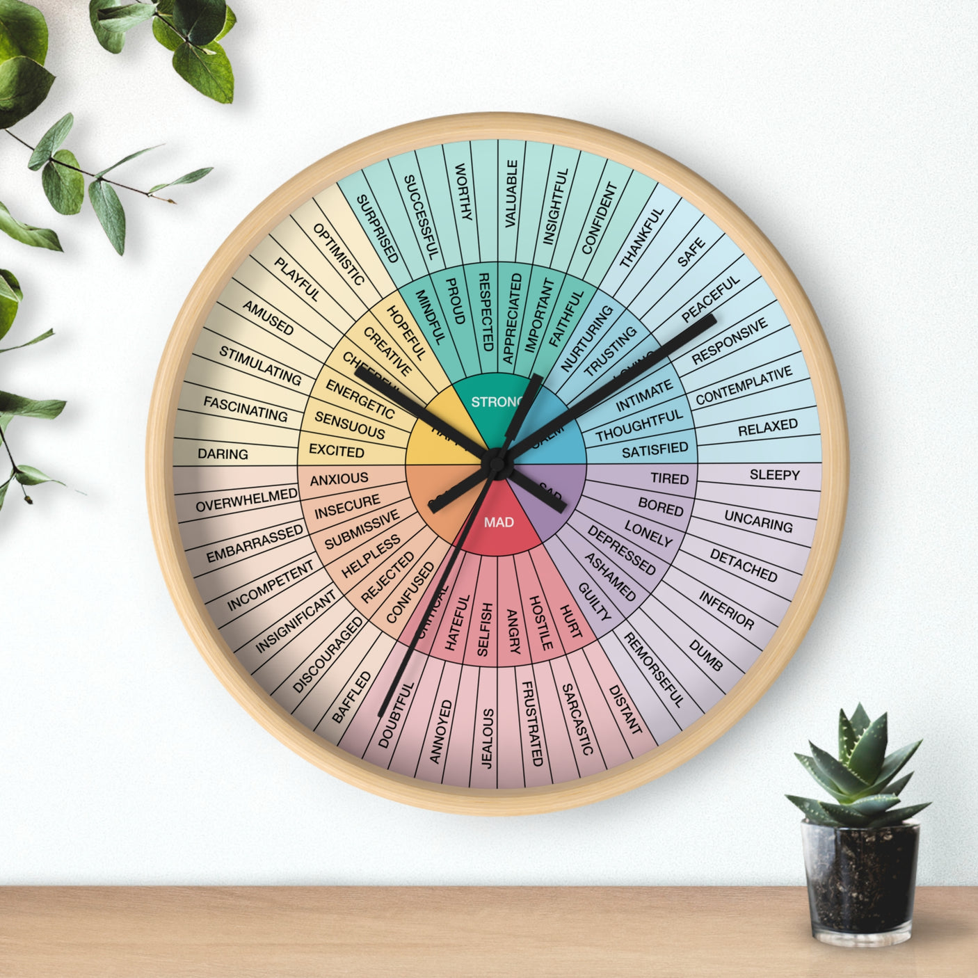 Feelings Wheel Clock